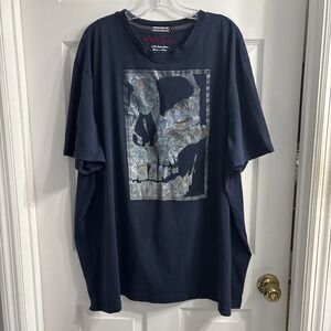 Robert Graham Skull Graphic Shirt Mens  4XL Short Sleeve 100% Cotton